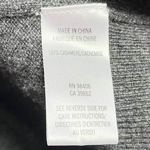 Theory Cashmere Sweater Turtleneck Sz P Gray Minimalist Lightweight Top XS Women - Picture 5 of 14